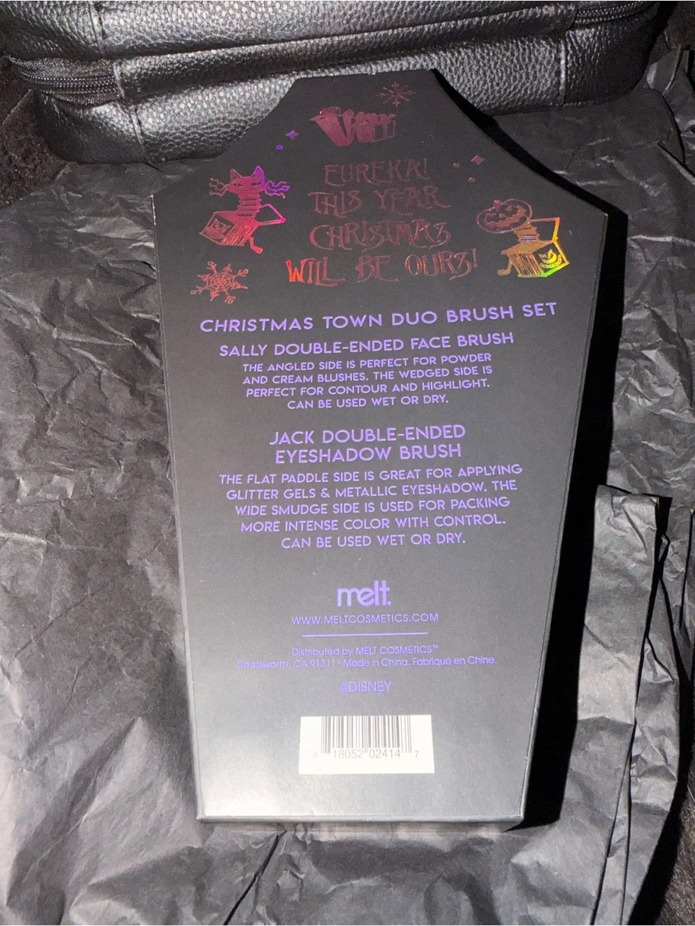 Melt Cosmetics the nightmare before Christmas Christmas Town dual brush set